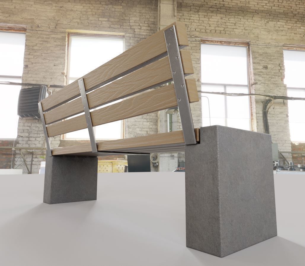 Street Bench 10 Version 1 2 and 3 3D Model Collection_43