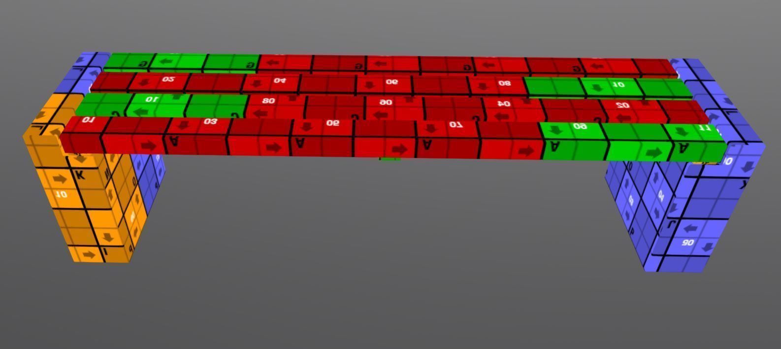 Street Bench 10 Version 1 2 and 3 3D Model Collection_87