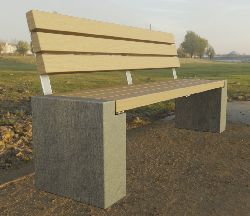 Street Bench 10 Version 1 2 and 3 3D Model Collection_61