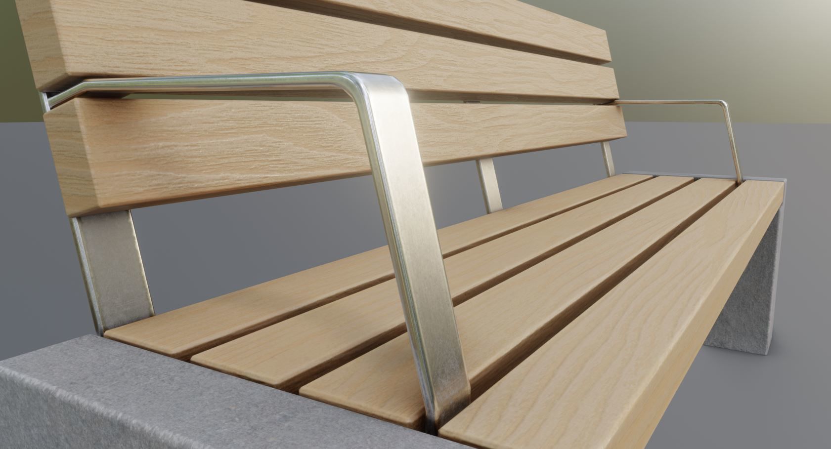 Street Bench 10 Version 1 2 and 3 3D Model Collection_9