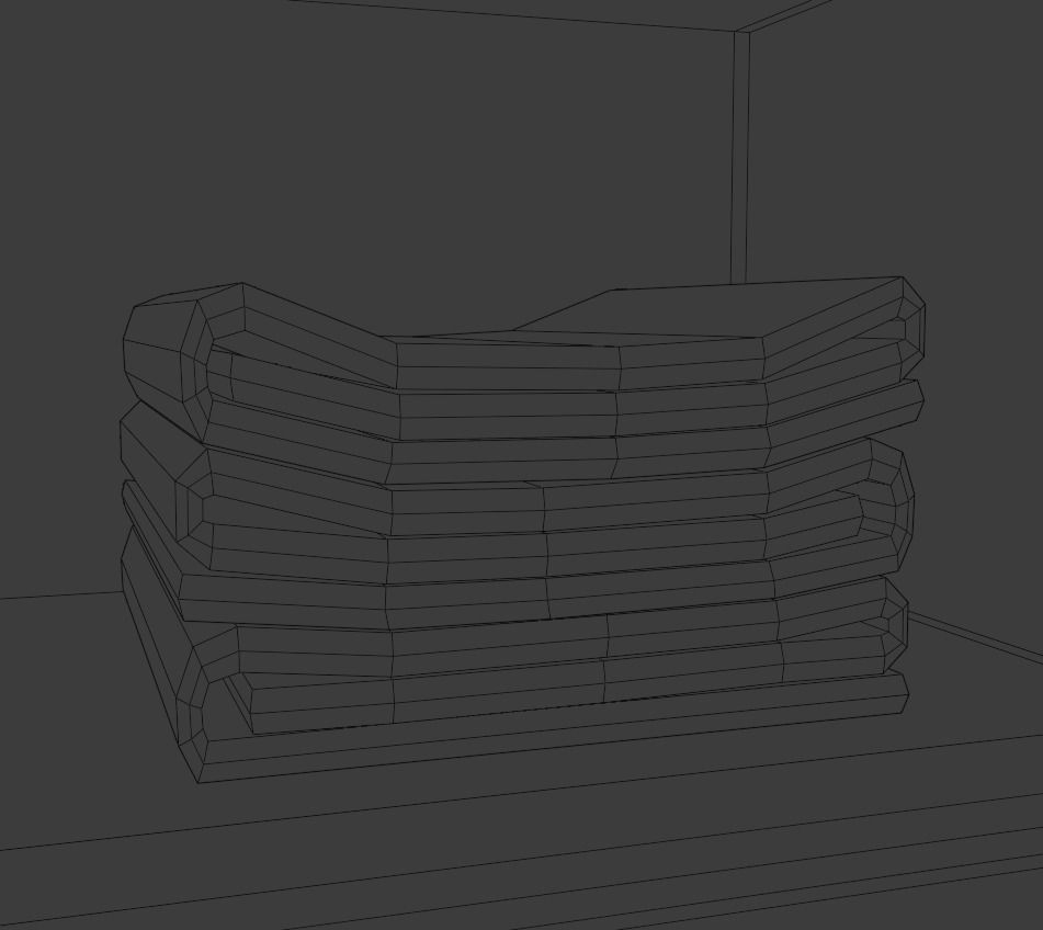 Bathroom bronze faucet Low-poly 3D model_22