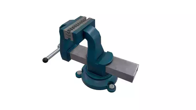 low-poly vise metal