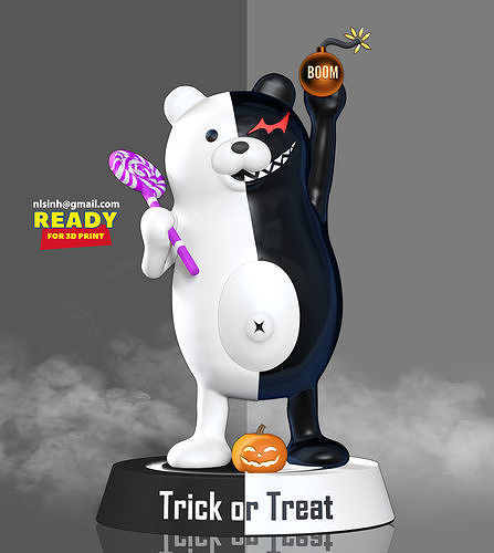 Monokuma - Trick or Treat 3D print model