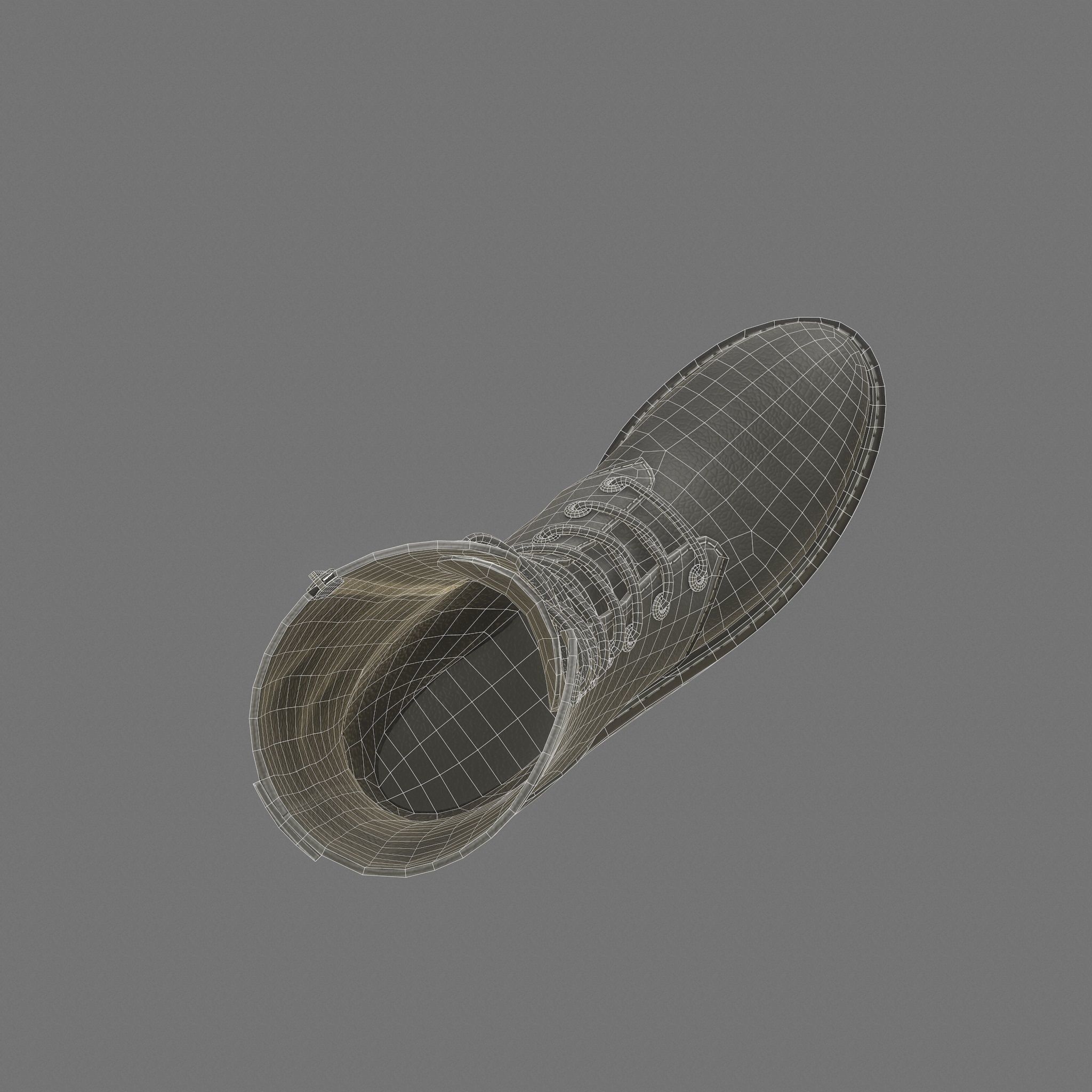 Female Boots Game Ready Low-poly 3D model_15