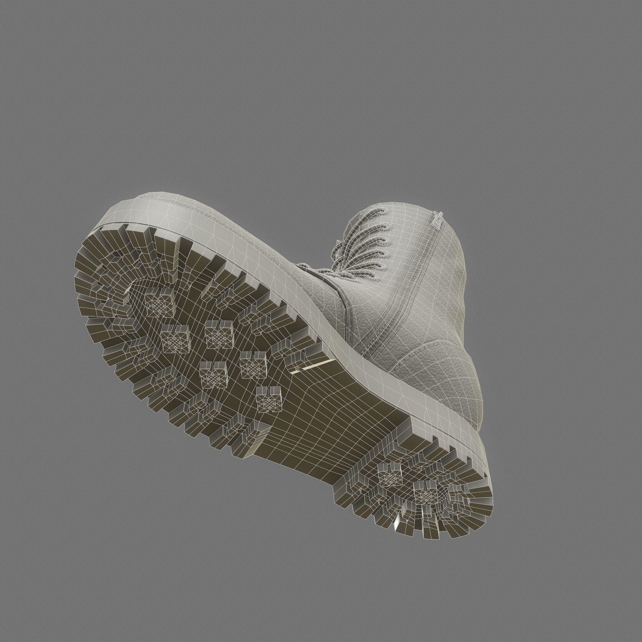 Female Boots Game Ready Low-poly 3D model_18