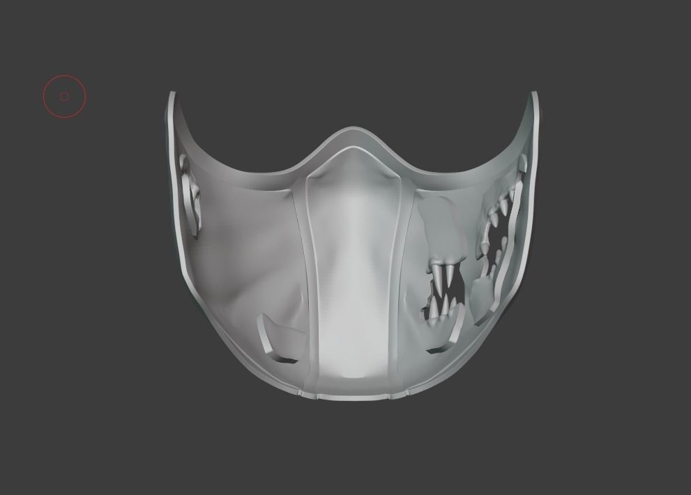 Reptile mask from Mortal Kombat 3D print model_17