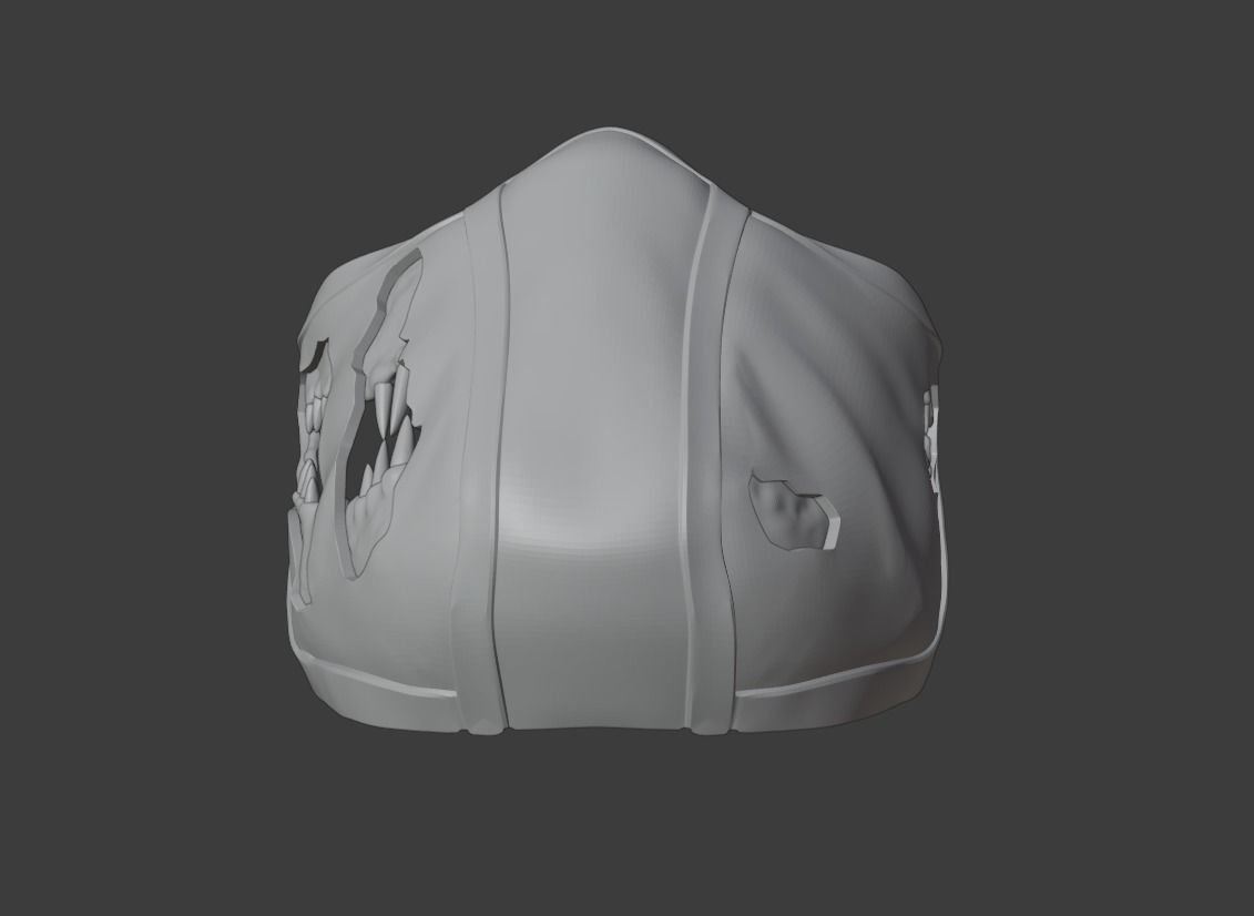 Reptile mask from Mortal Kombat 3D print model_16