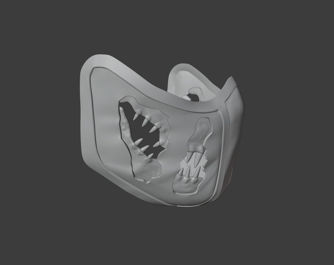 Reptile mask from Mortal Kombat 3D print model_9