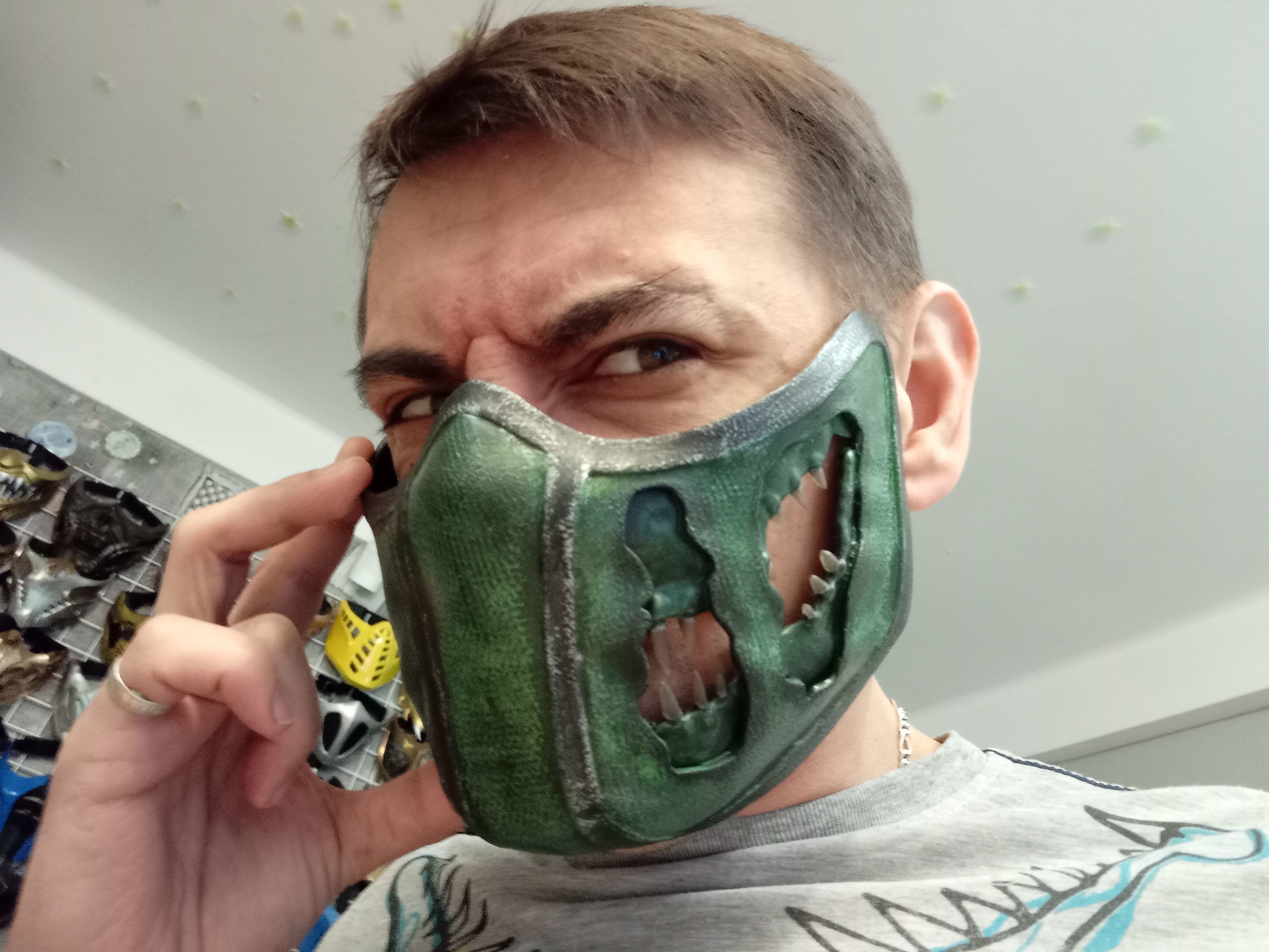 Reptile mask from Mortal Kombat 3D print model_1