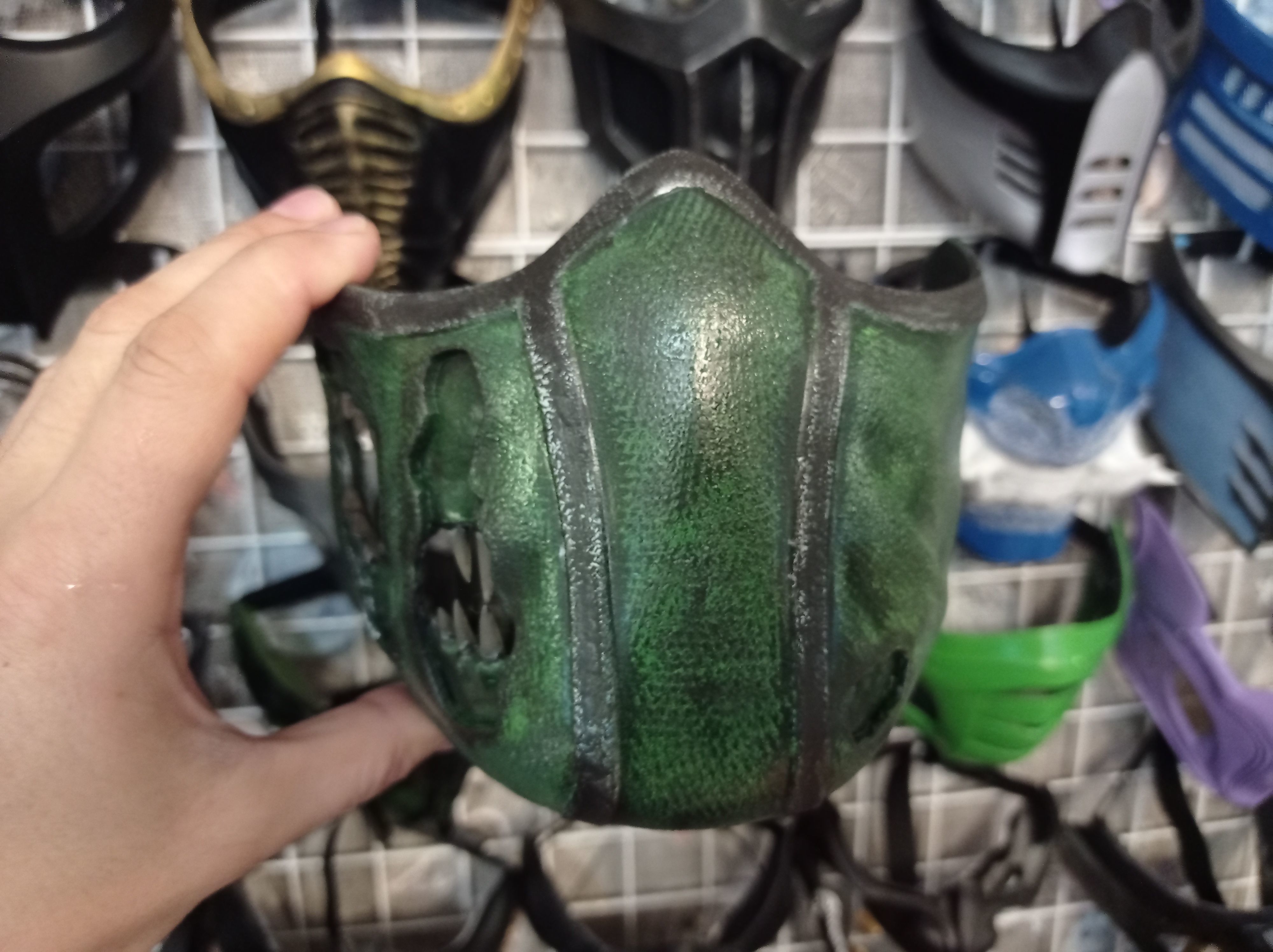 Reptile mask from Mortal Kombat 3D print model_7