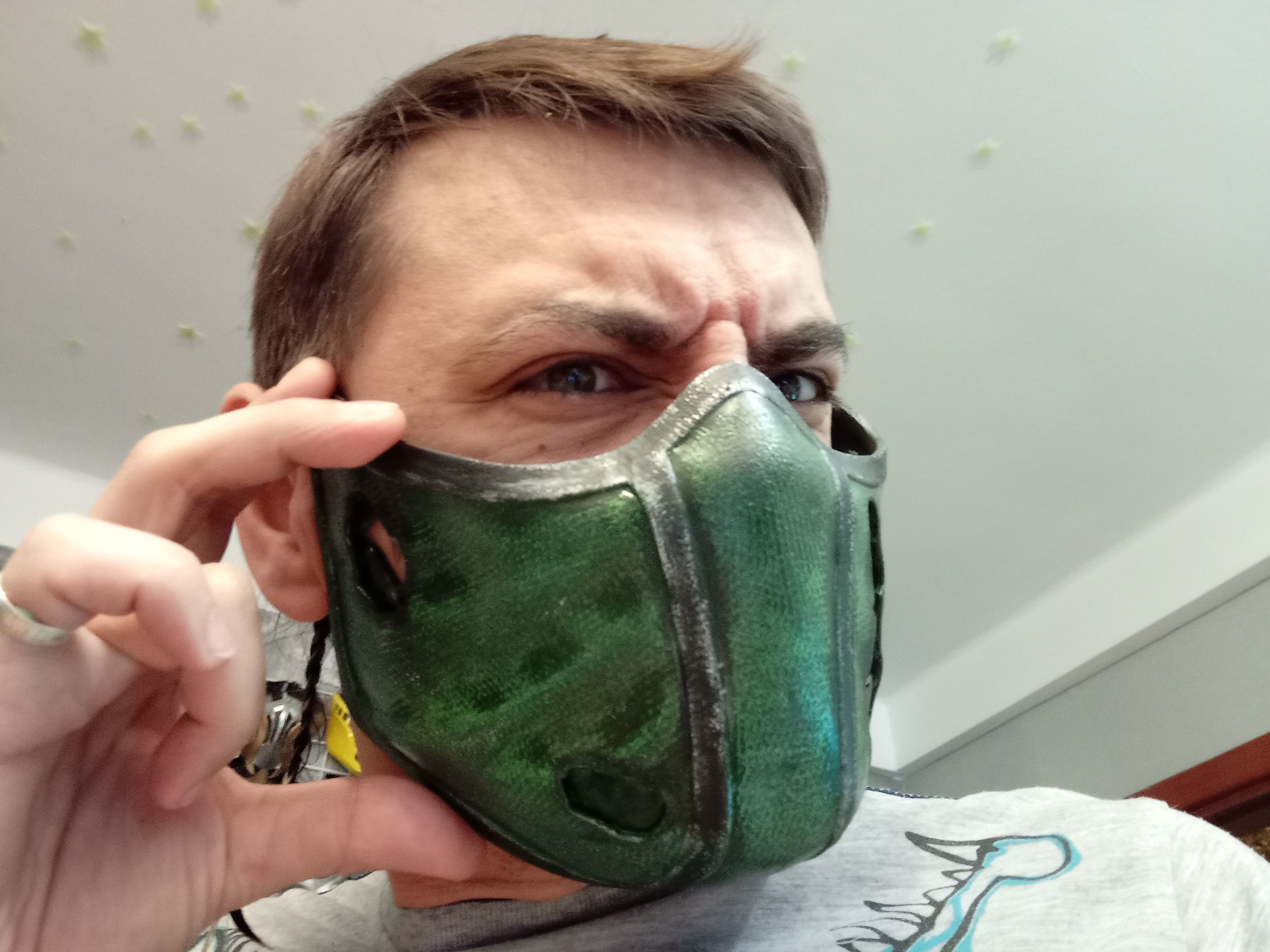 Reptile mask from Mortal Kombat 3D print model_2