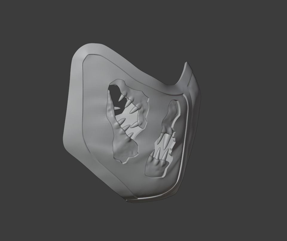 Reptile mask from Mortal Kombat 3D print model_12