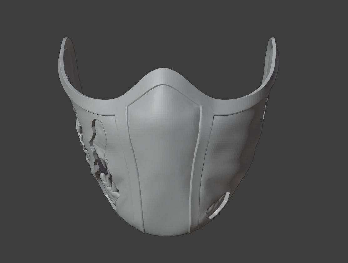 Reptile mask from Mortal Kombat 3D print model_15