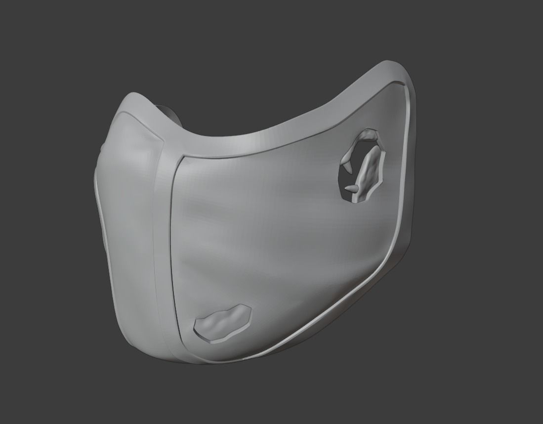 Reptile mask from Mortal Kombat 3D print model_14