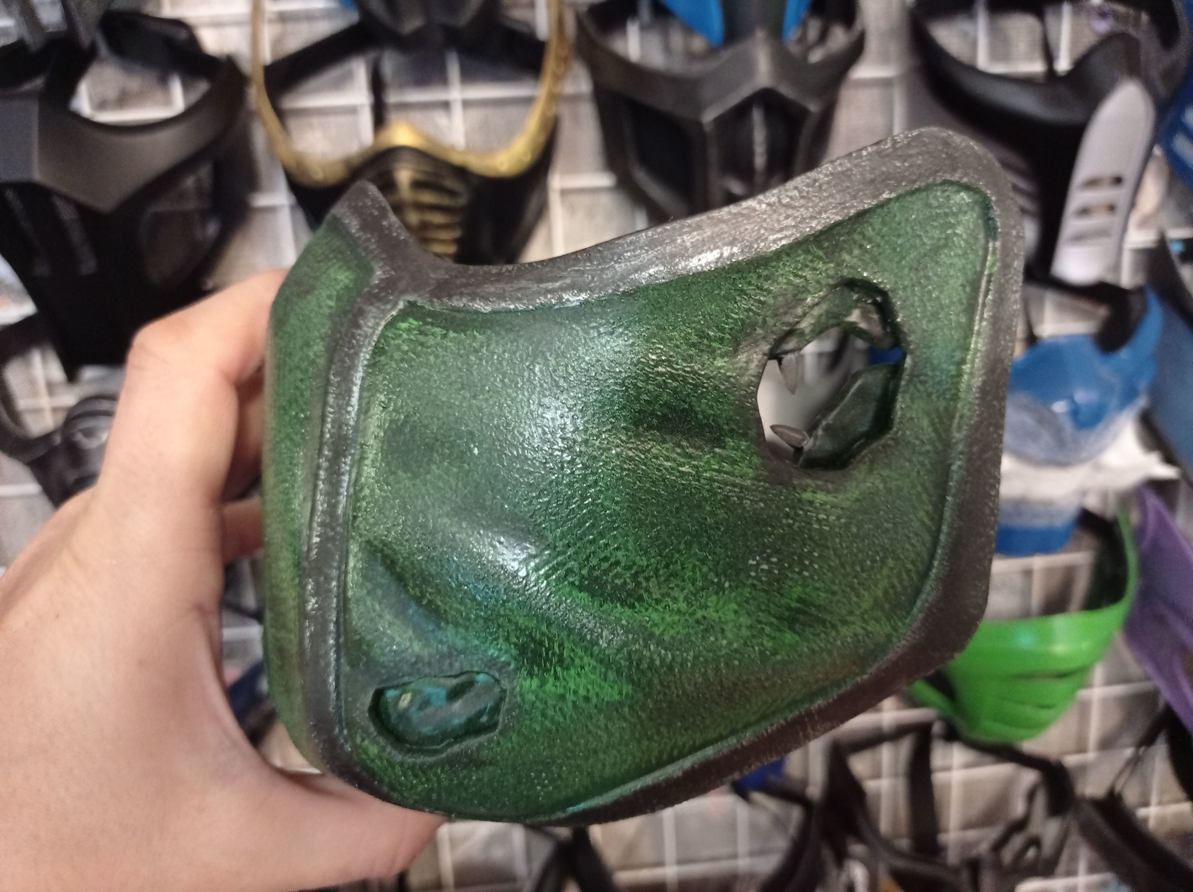 Reptile mask from Mortal Kombat 3D print model_4