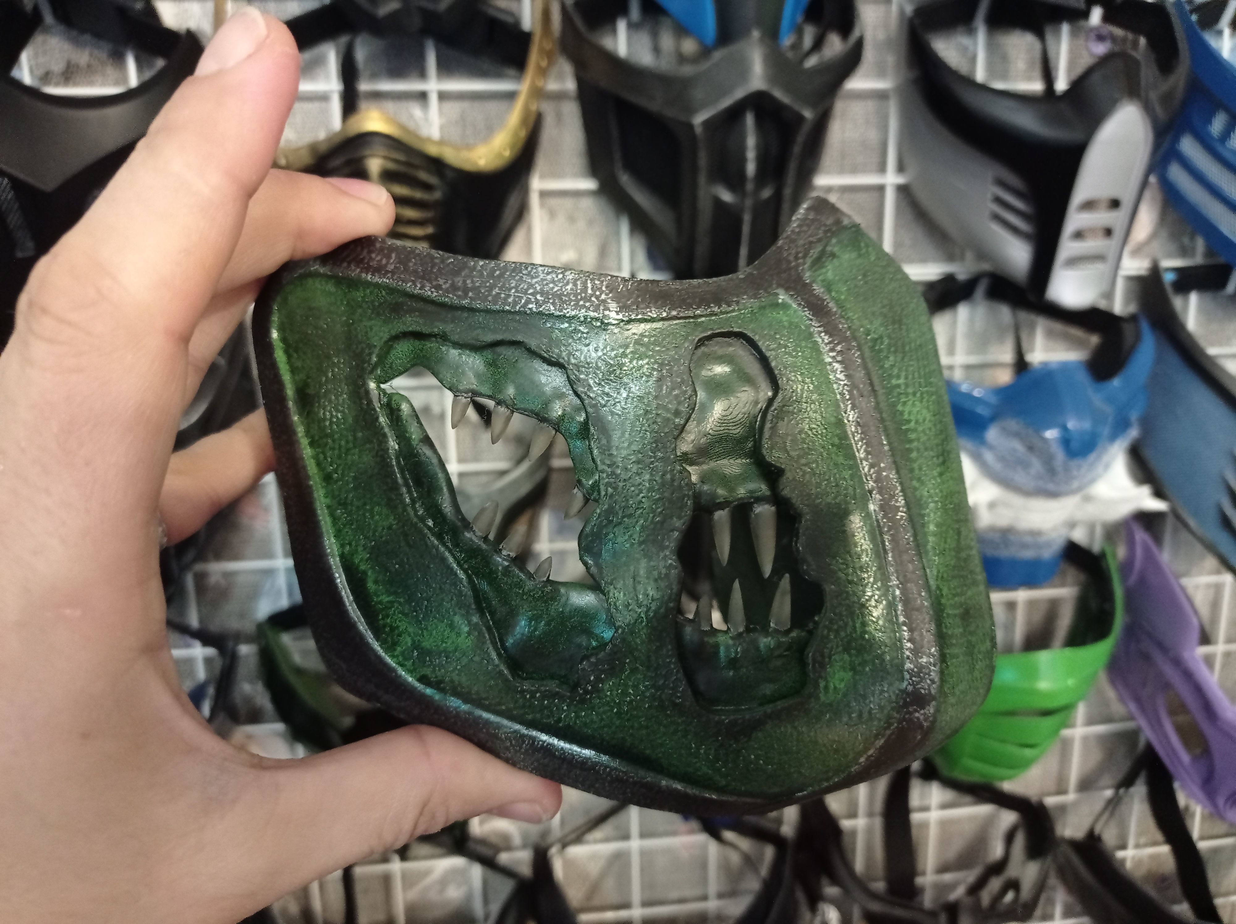 Reptile mask from Mortal Kombat 3D print model_3