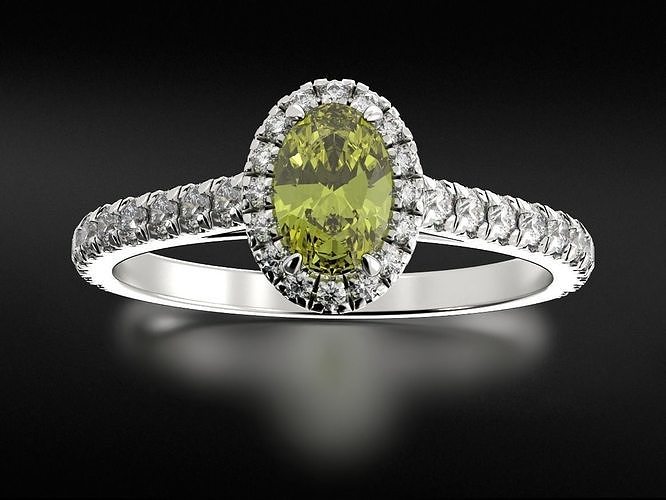 delicate engagement ring 671 3D print model