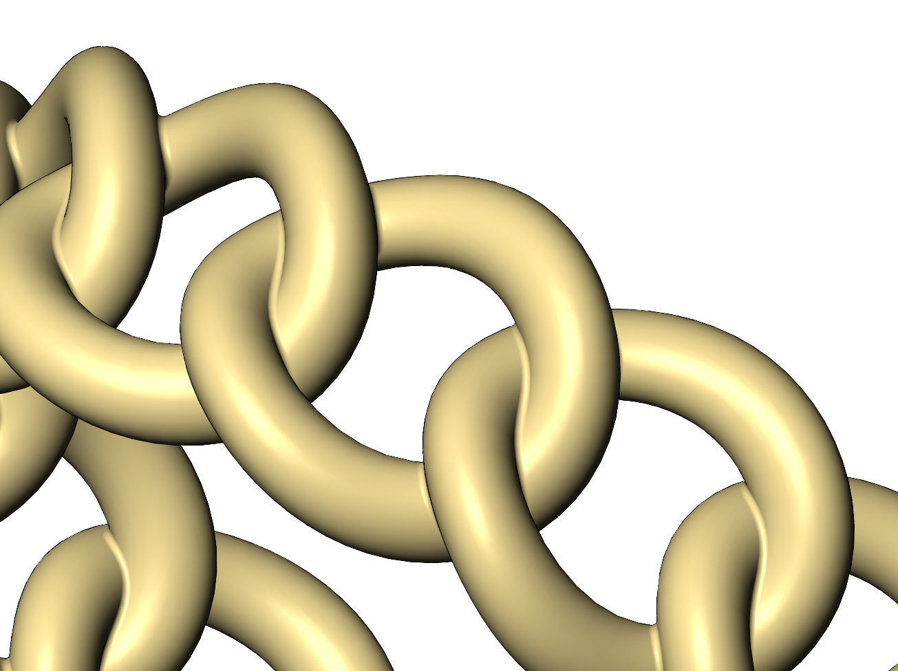  Basic chain link band US sizes 5to9 3D print model_9