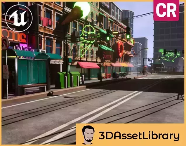 CR SERIES - City Pack For Unreal Low-poly 3D model