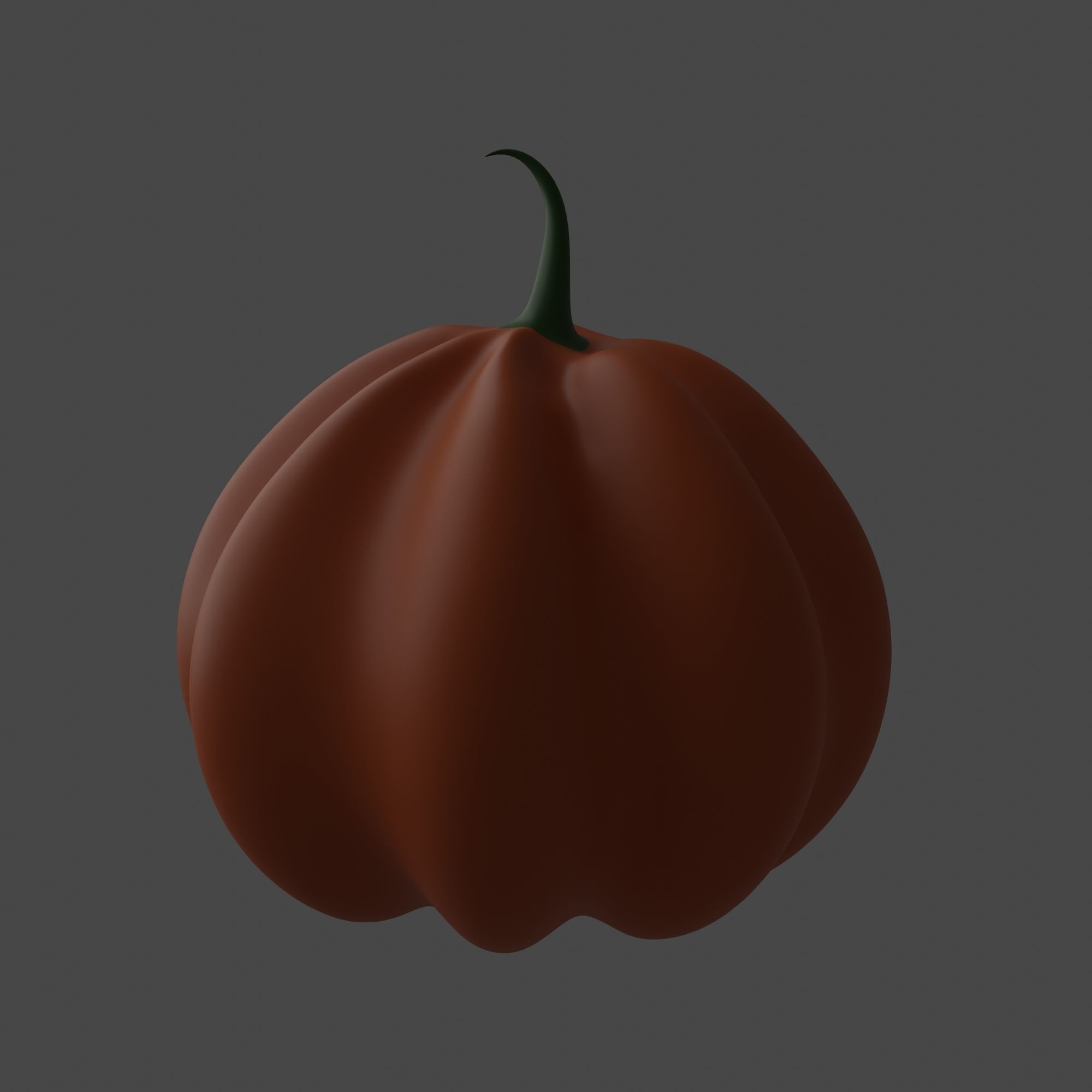 Cute and Funny Halloween Jack-o-Lantern Pumpkin 3D model_4