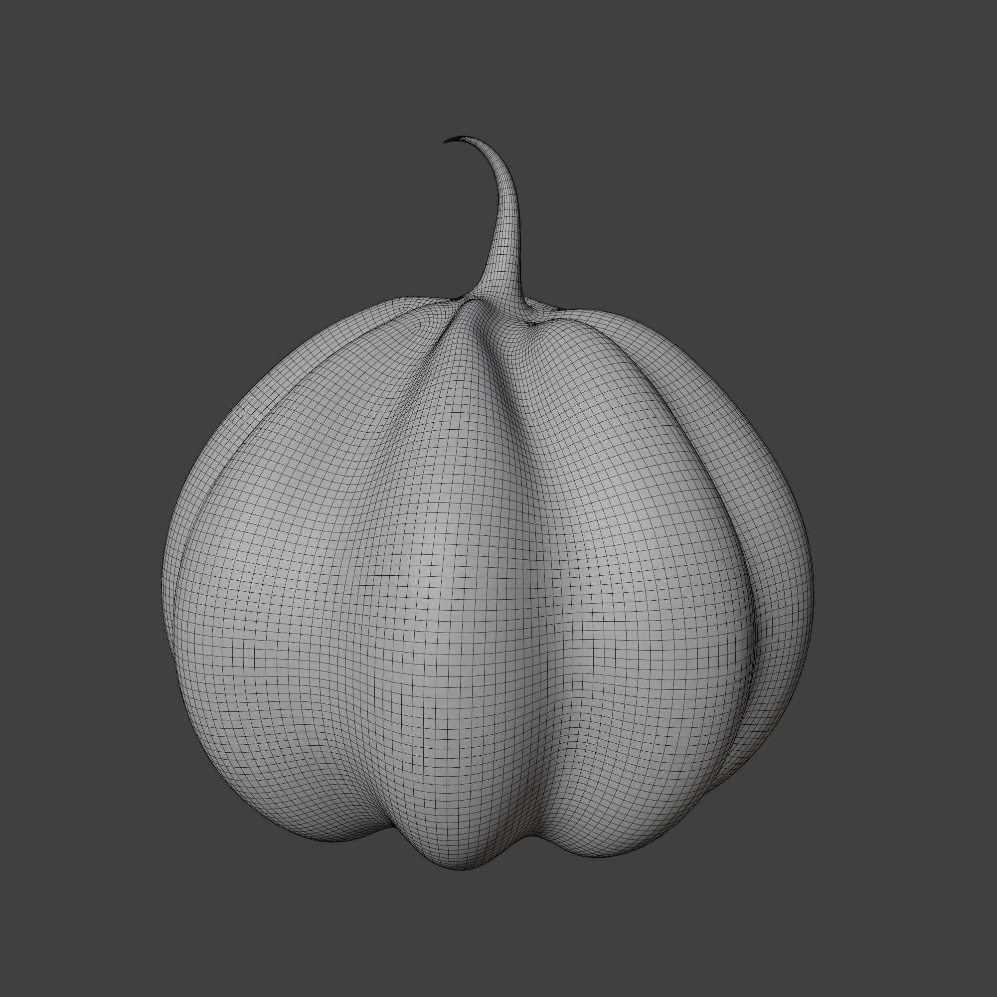 Cute and Funny Halloween Jack-o-Lantern Pumpkin 3D model_5