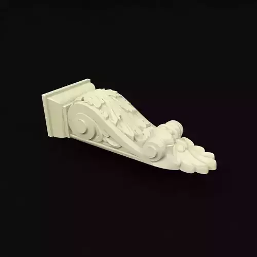 pilaster ornately carved piece of furniture