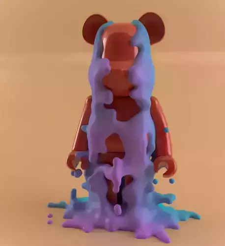 Bear Bricks Fluid 3D print model