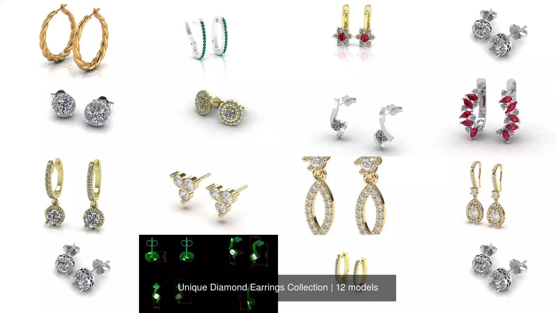 Unique Diamond Earrings Collection _0
