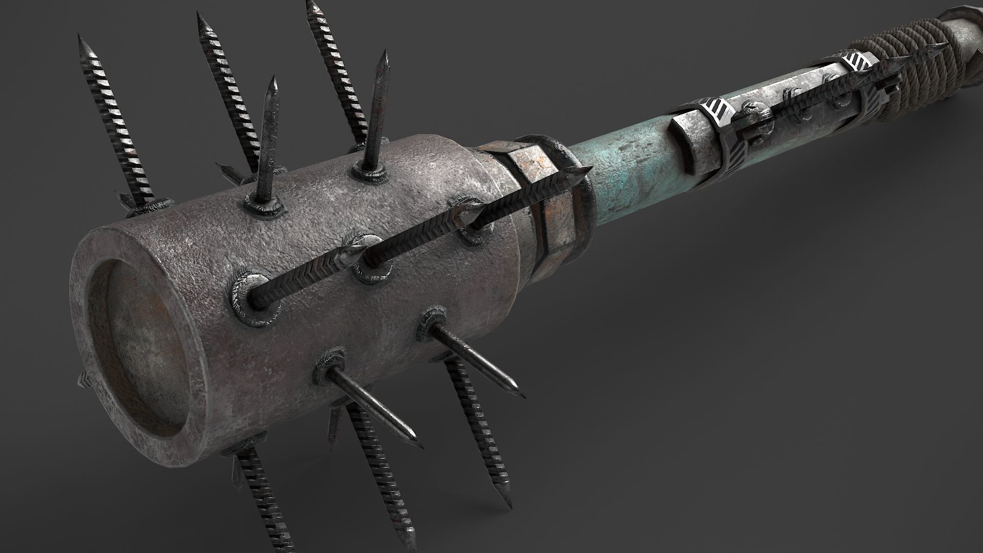 Modifiable Strike Weapon 05 Low-poly 3D model_8