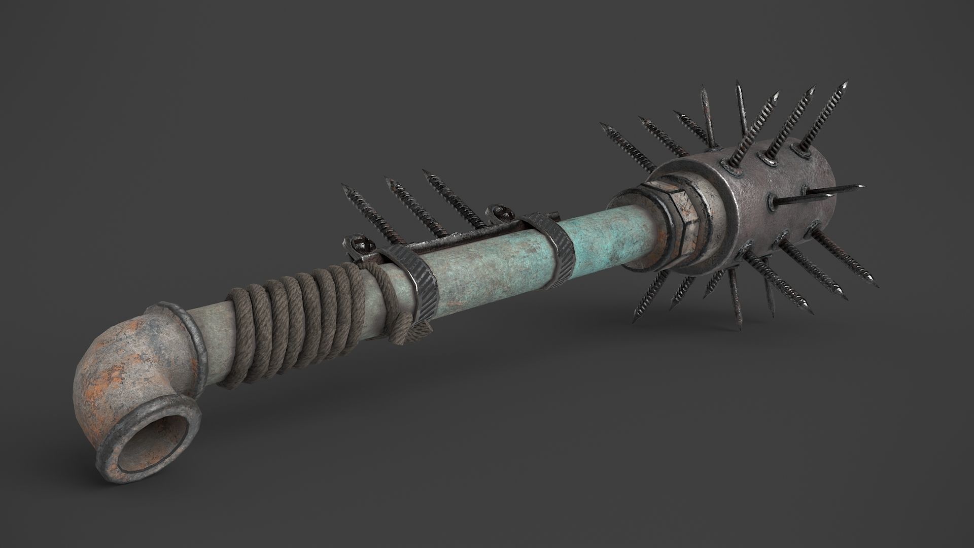 Modifiable Strike Weapon 05 Low-poly 3D model_6