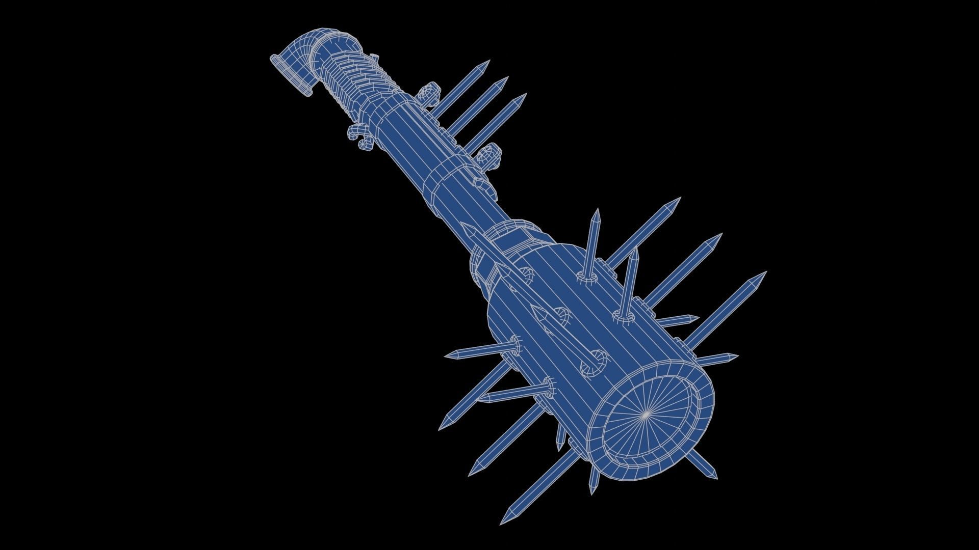 Modifiable Strike Weapon 05 Low-poly 3D model_24