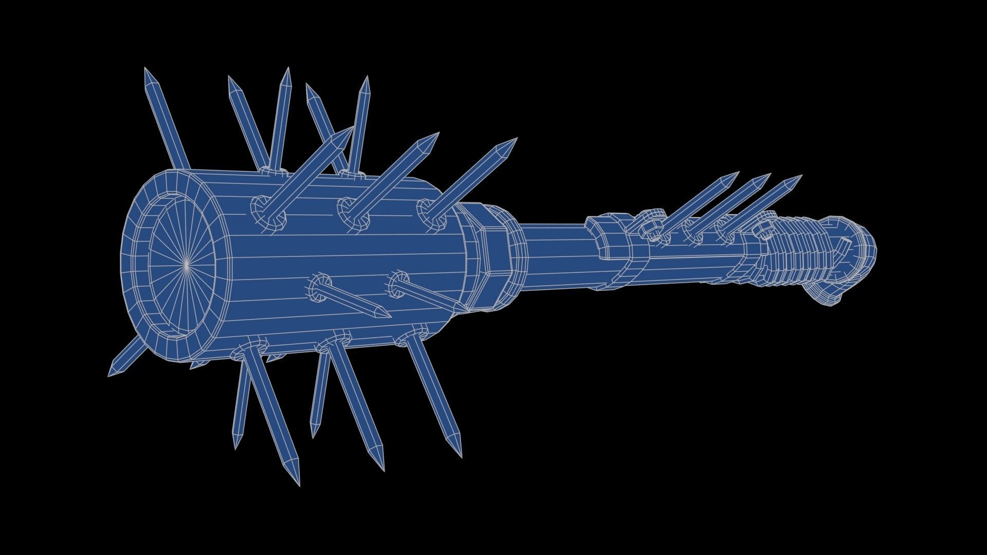 Modifiable Strike Weapon 05 Low-poly 3D model_23
