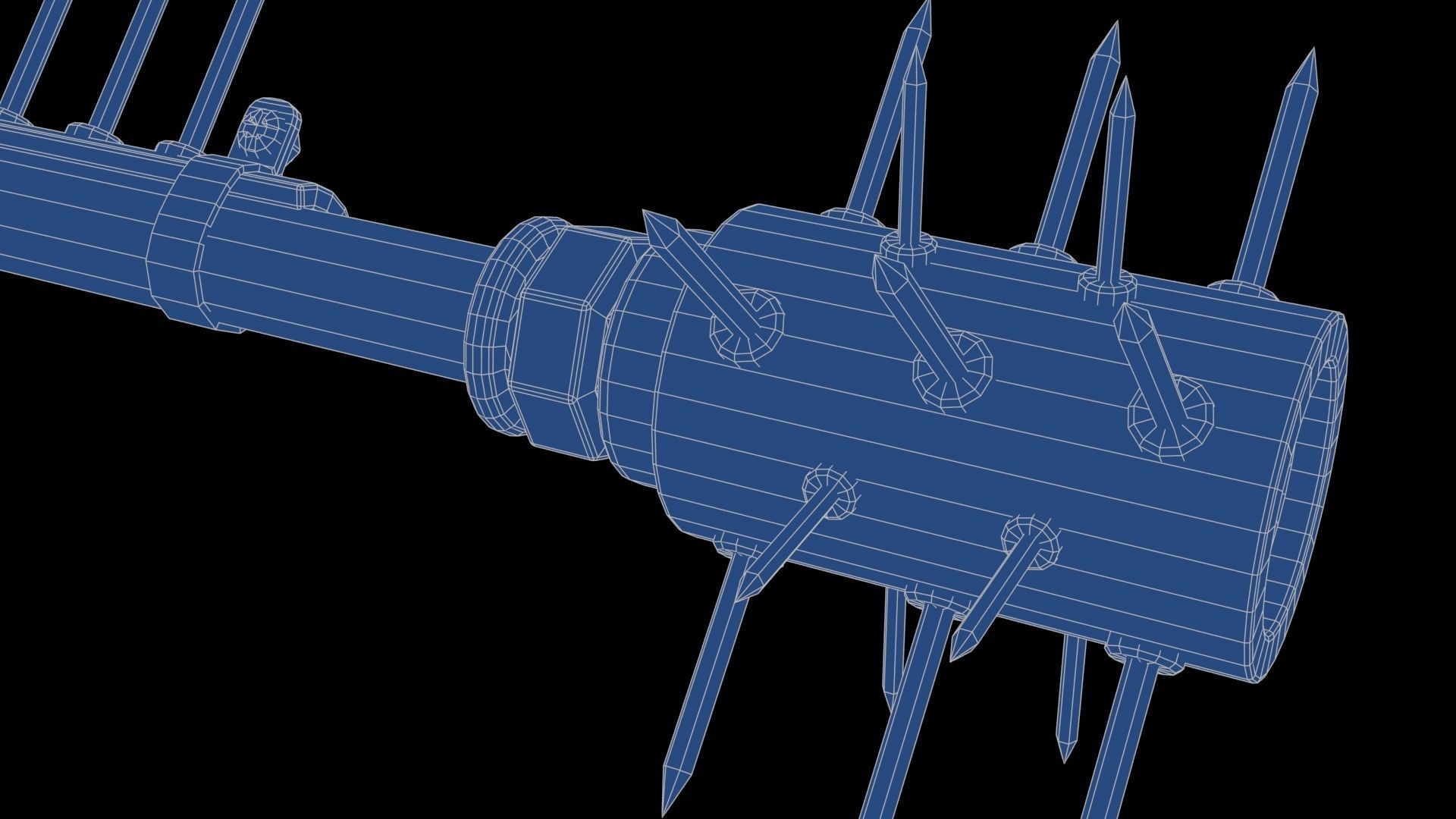 Modifiable Strike Weapon 05 Low-poly 3D model_29
