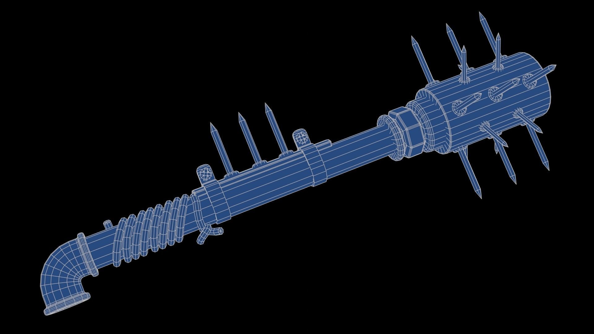 Modifiable Strike Weapon 05 Low-poly 3D model_22