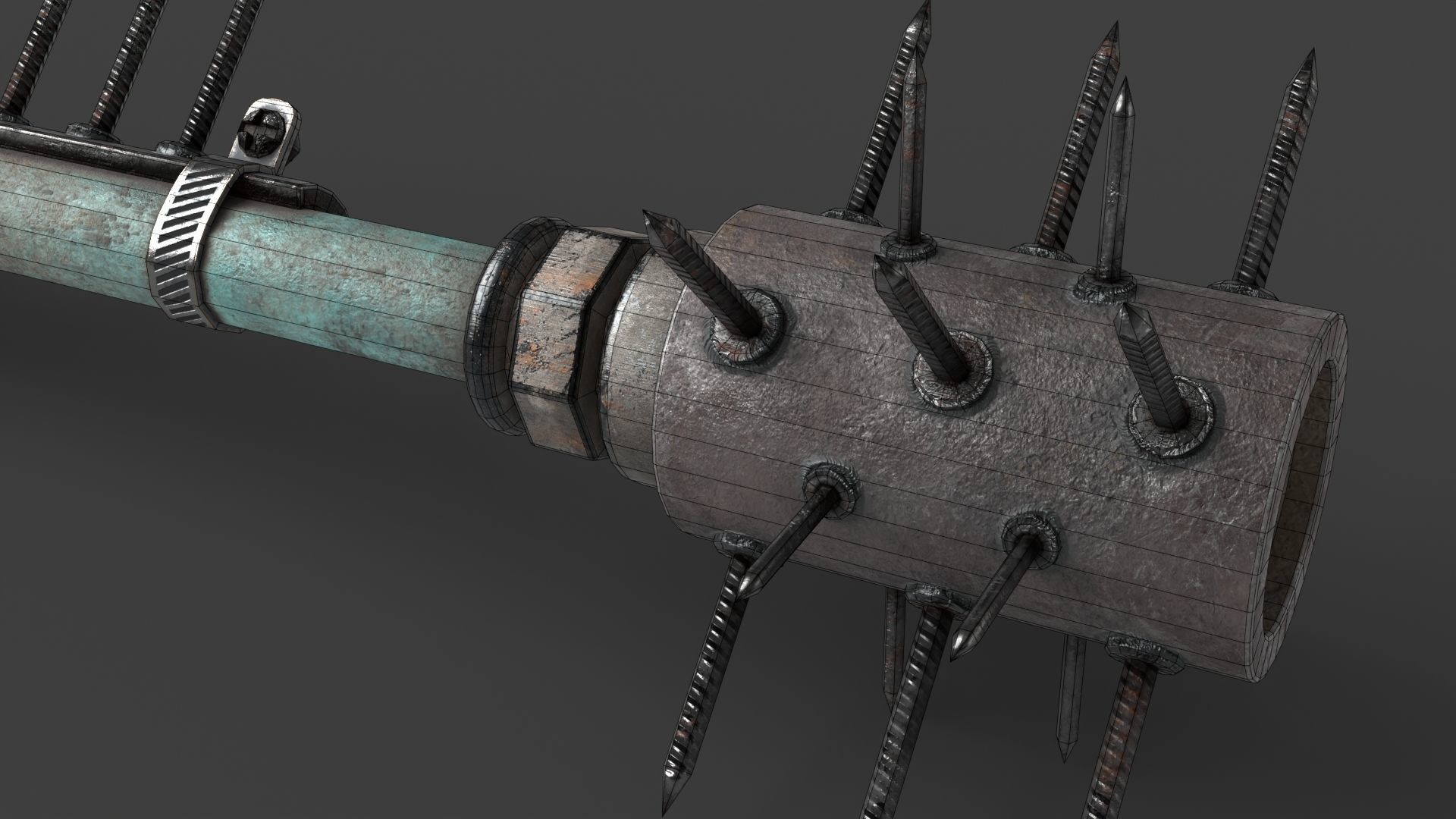 Modifiable Strike Weapon 05 Low-poly 3D model_19