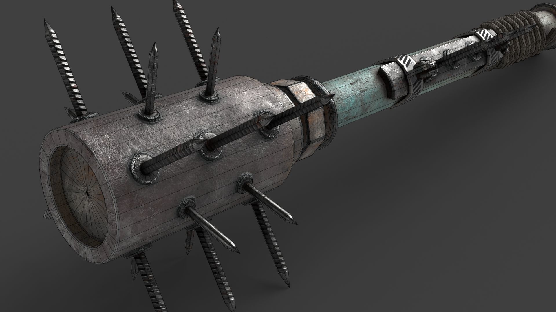 Modifiable Strike Weapon 05 Low-poly 3D model_18