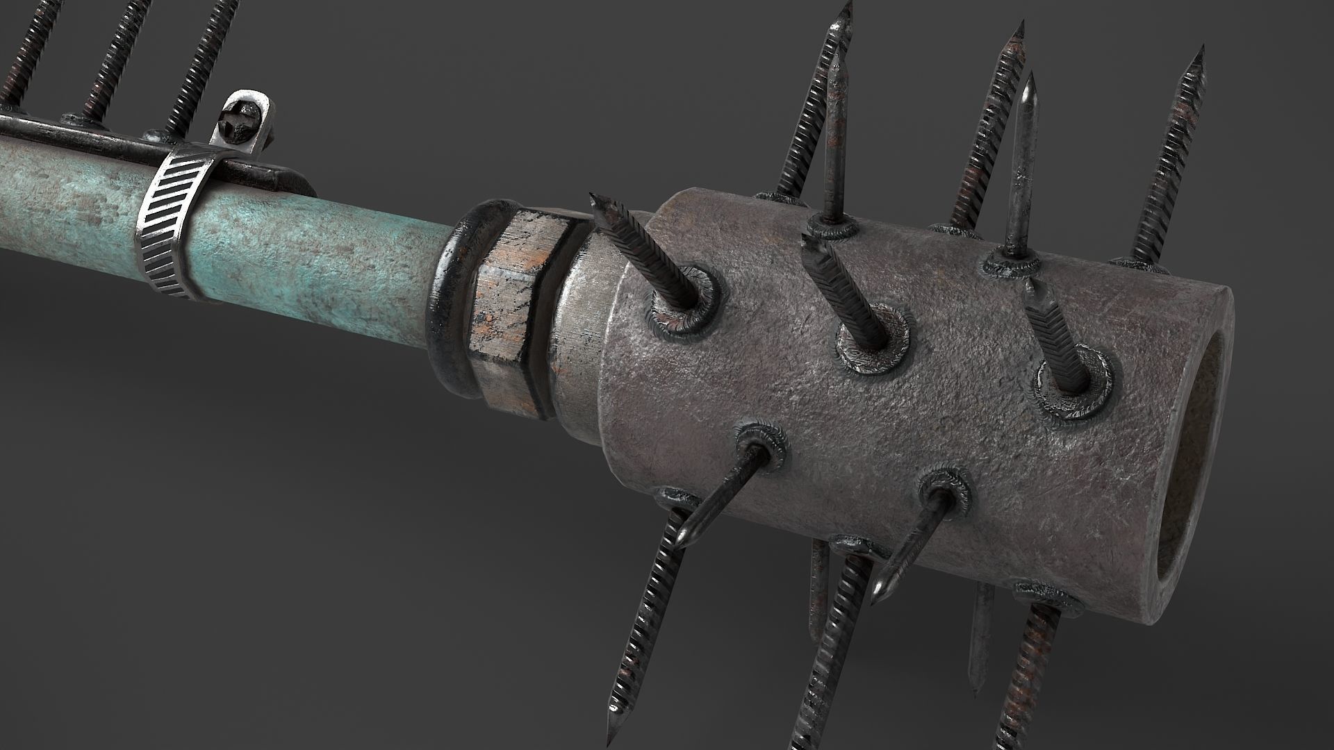 Modifiable Strike Weapon 05 Low-poly 3D model_9