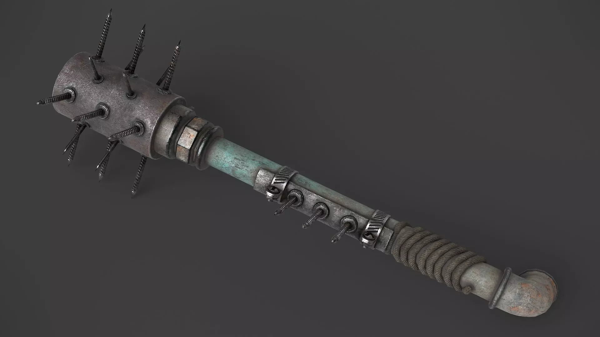 Modifiable Strike Weapon 05 Low-poly 3D model_0