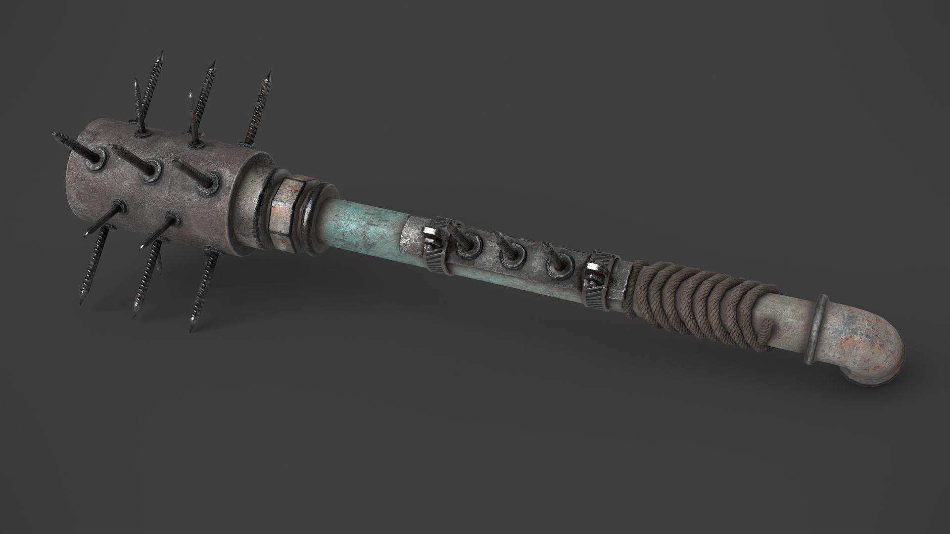 Modifiable Strike Weapon 05 Low-poly 3D model_5