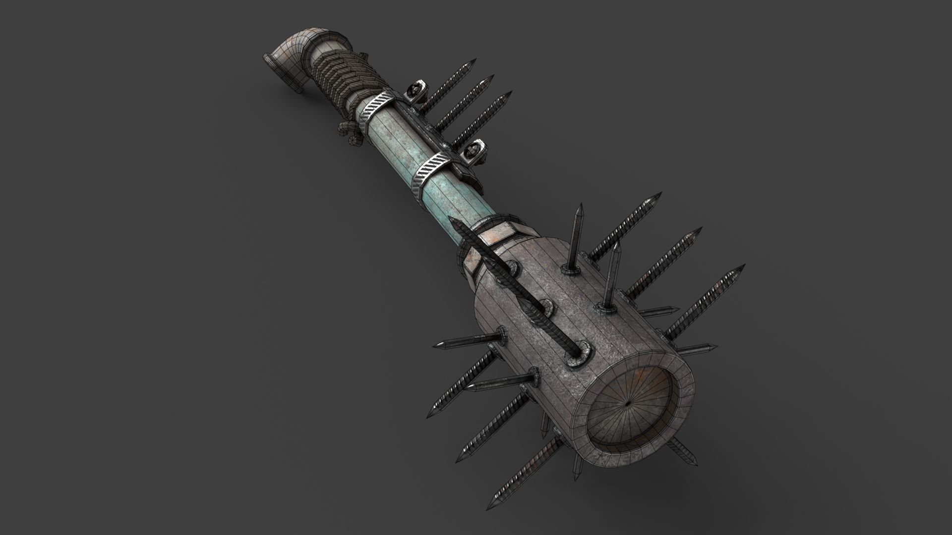 Modifiable Strike Weapon 05 Low-poly 3D model_14