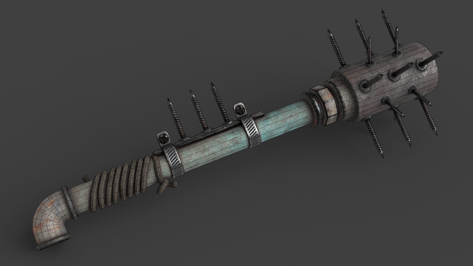 Modifiable Strike Weapon 05 Low-poly 3D model_12
