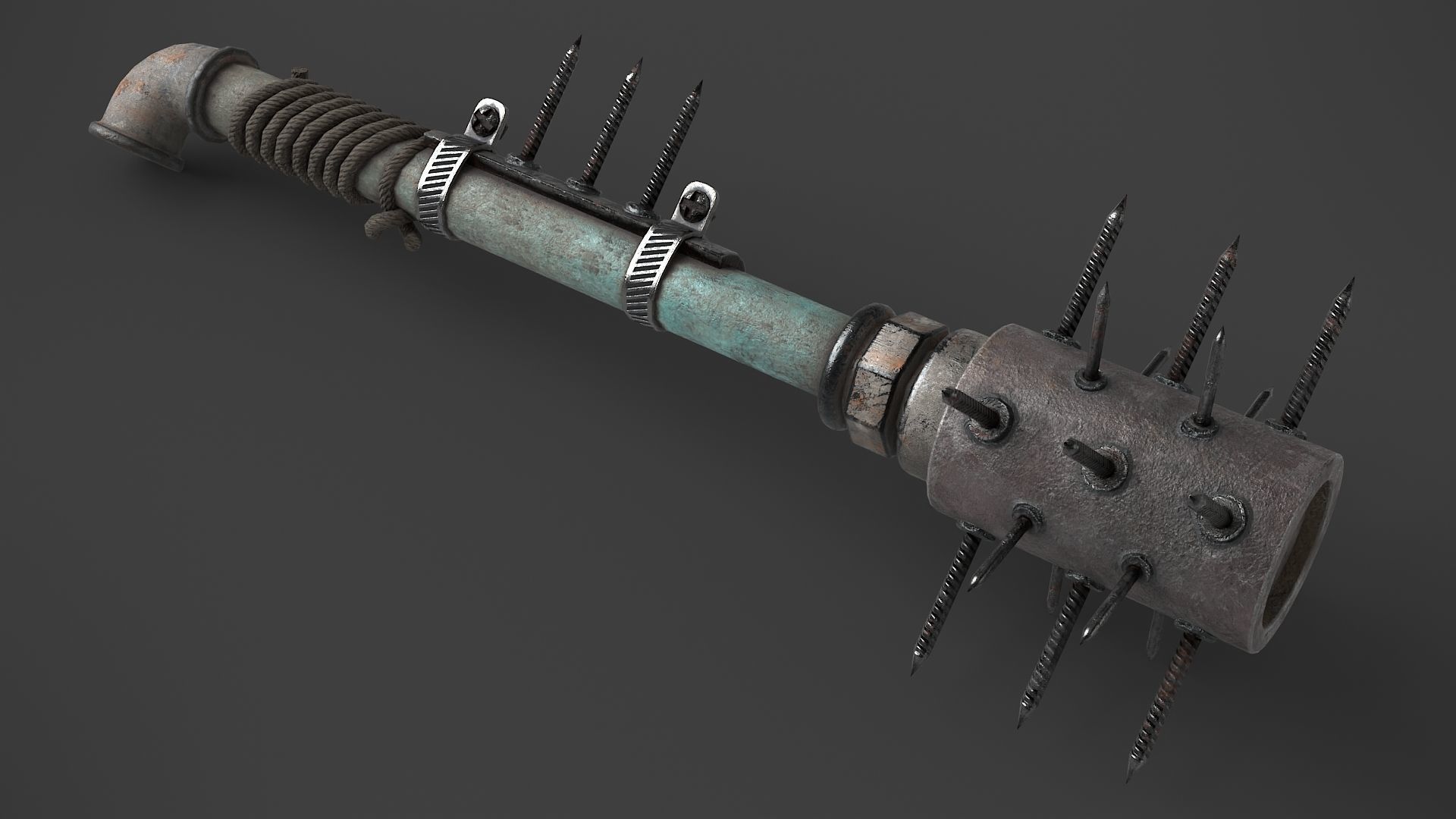 Modifiable Strike Weapon 05 Low-poly 3D model_1