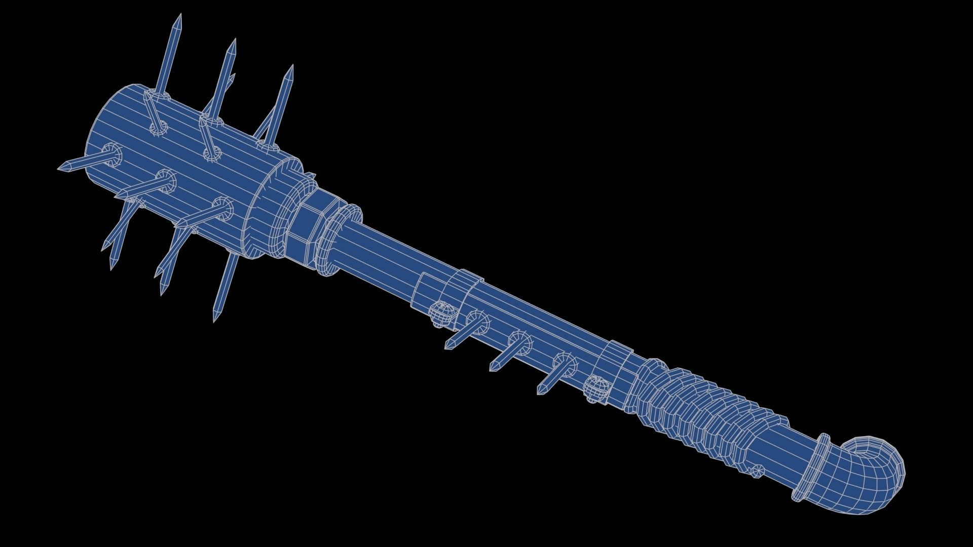 Modifiable Strike Weapon 05 Low-poly 3D model_20