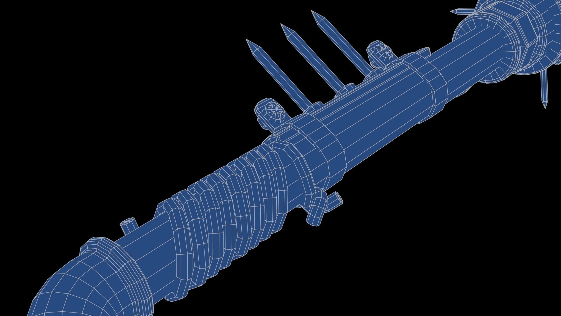 Modifiable Strike Weapon 05 Low-poly 3D model_27