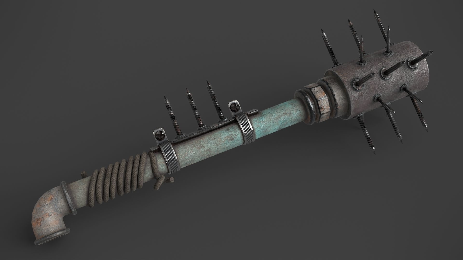 Modifiable Strike Weapon 05 Low-poly 3D model_2