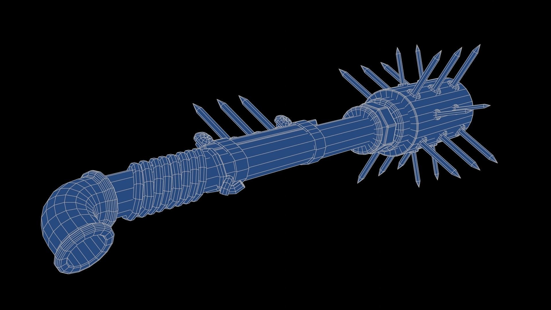 Modifiable Strike Weapon 05 Low-poly 3D model_26