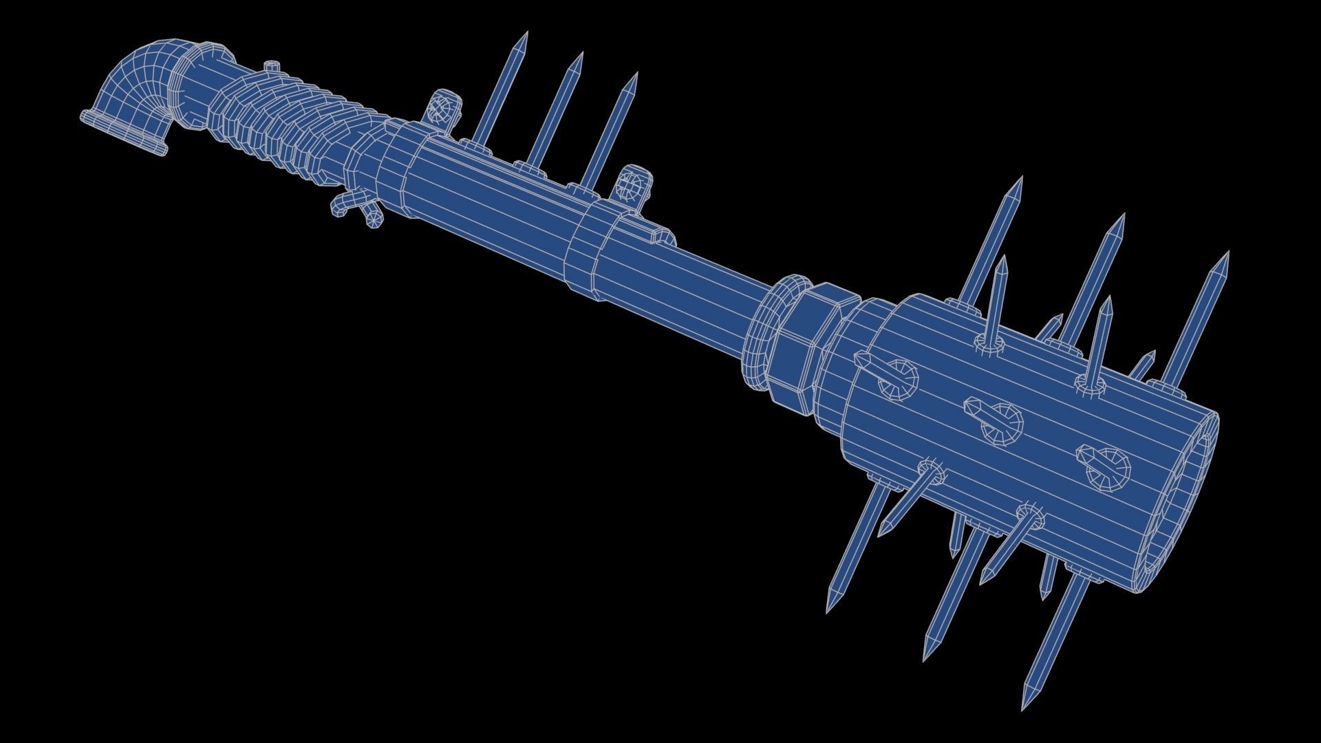 Modifiable Strike Weapon 05 Low-poly 3D model_21