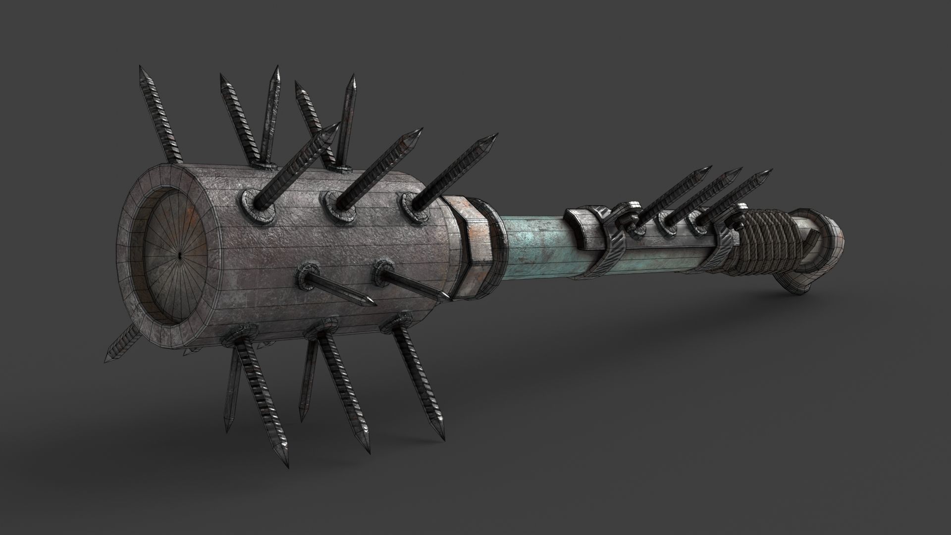 Modifiable Strike Weapon 05 Low-poly 3D model_13