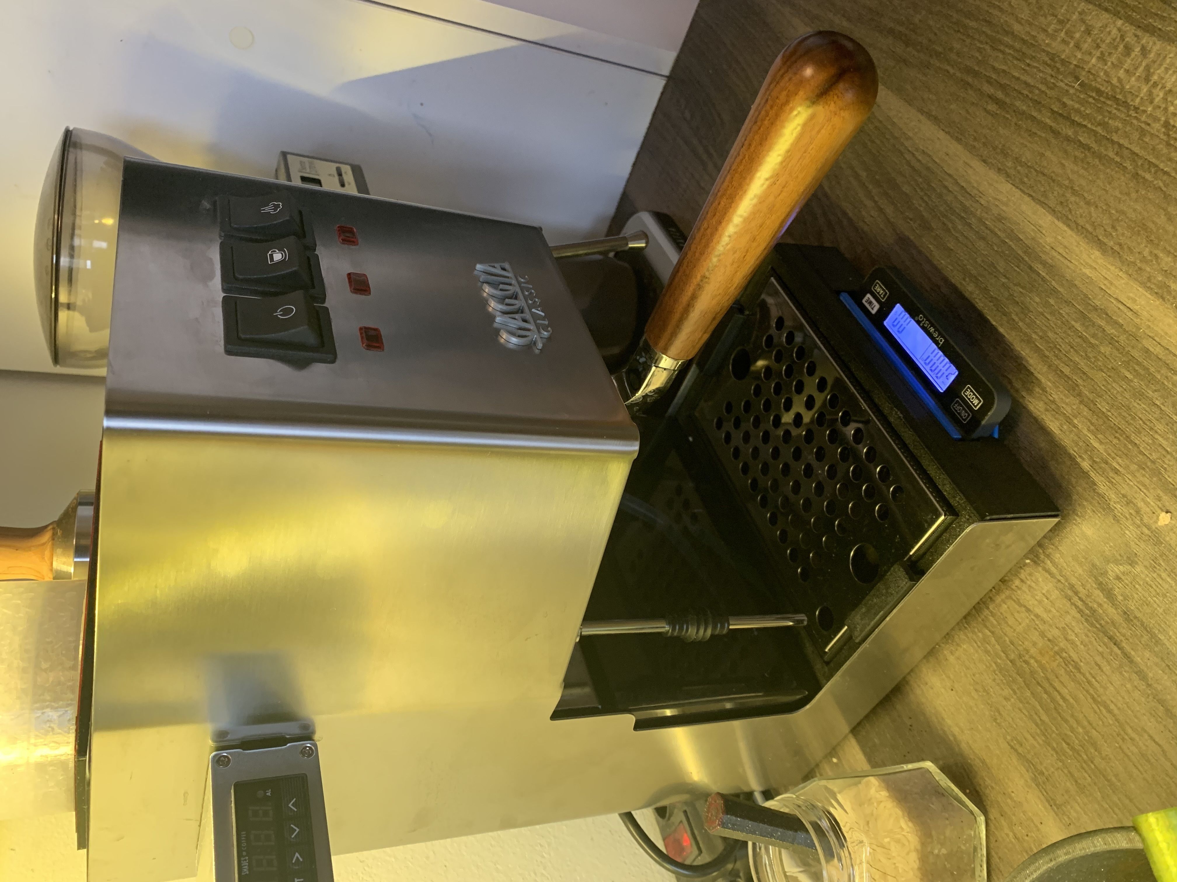 Gaggia Classic Pro slim drip tray with integrated scale 3D print model_2