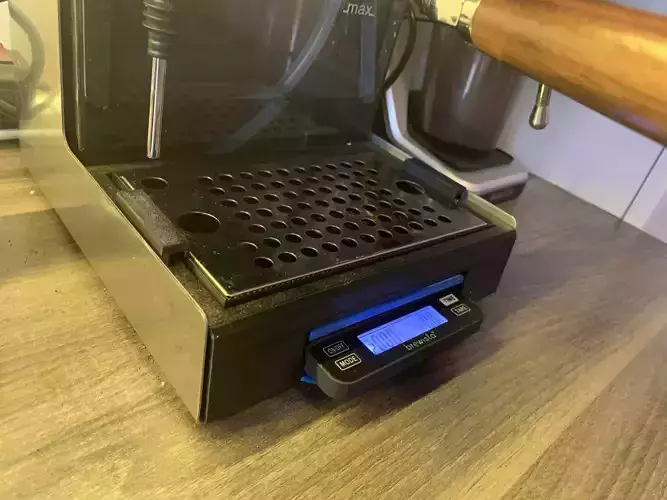 Gaggia Classic Pro slim drip tray with integrated scale 3D print model
